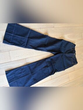 J. Crew Dark Blue Wide-Leg Trouser Jeans NWT. Size 26